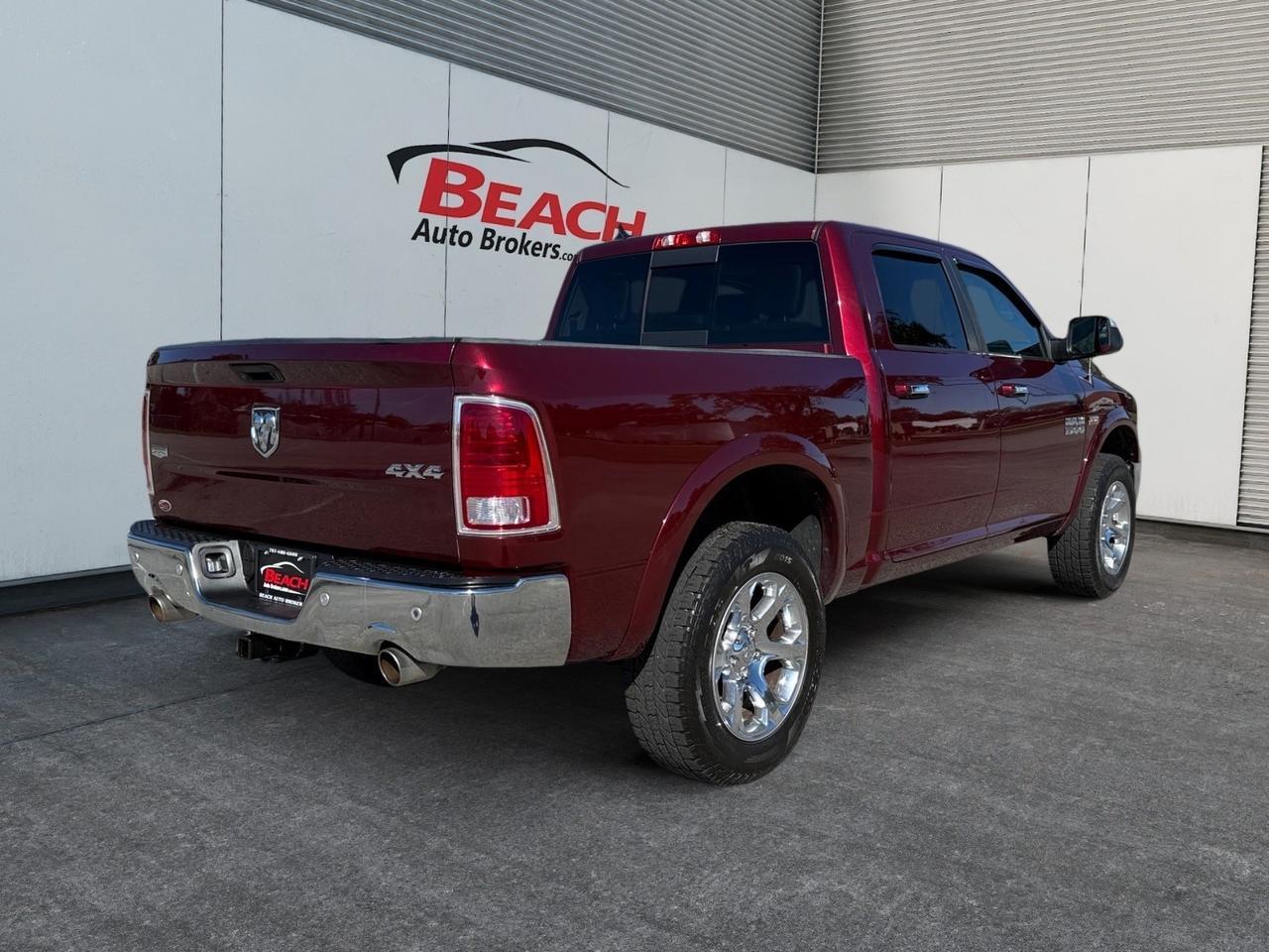 2016 Ram 1500 Laramie, BACKUP CAMERA, ALPINE SPEAKERS, HEATED STEERING WHEEL, HEATED AND VENTILATED SEATS, POWER REAR SLIDING WINDOW, POWER FOLD MIRRORS, NAVIGATION, POWER SUNROOF, REMOTE START, COME BY AND MAKE THIS TRUCK YOURS TODAY! Norfolk VA