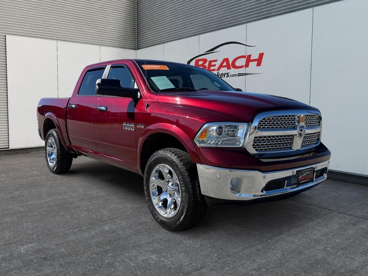 2016 Ram 1500 Laramie, BACKUP CAMERA, ALPINE SPEAKERS, HEATED STEERING WHEEL, HEATED AND VENTILATED SEATS, POWER REAR SLIDING WINDOW, POWER FOLD MIRRORS, NAVIGATION, POWER SUNROOF, REMOTE START, COME BY AND MAKE THIS TRUCK YOURS TODAY! Norfolk VA