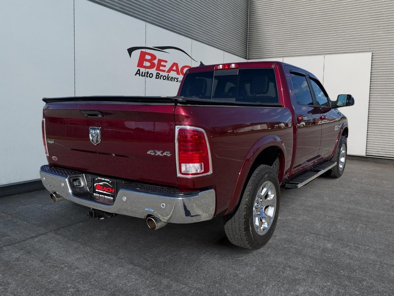 2016 Ram 1500 Laramie, HEATED/VENTILATED SEATS, HEATED REAR SEATS, SUNROOF, TONNEAU COVER, ALPINE SPEAKERS, POWER FOLDING MIRRORS, UNIVERSAL GARAGE DOOR OPENER, BED LINER, TOW PACKAGE, POWER SLIDING REAR WINDOW, CLEAN CARFAX! Norfolk VA