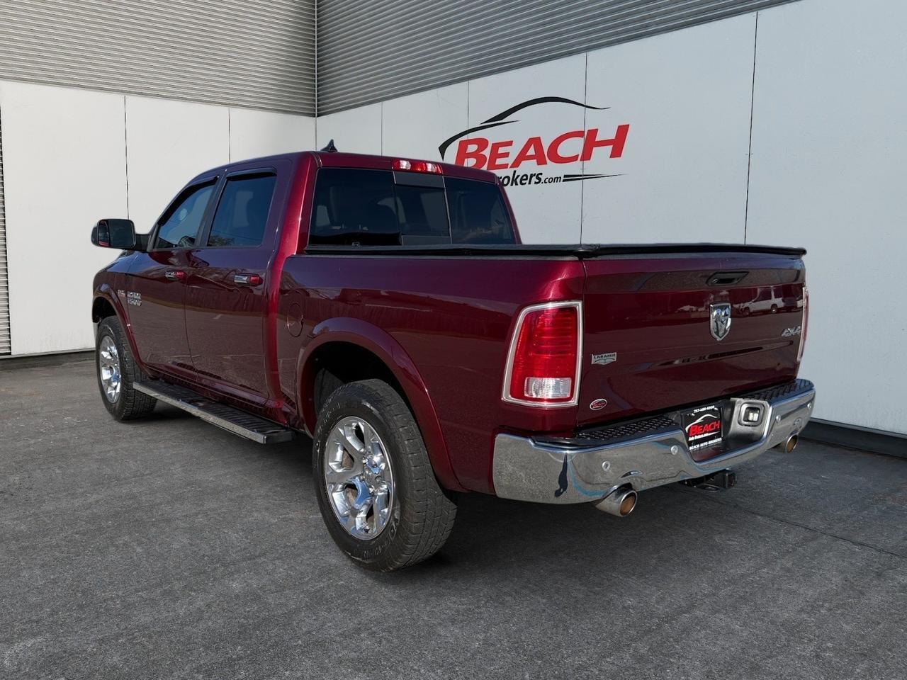 2016 Ram 1500 Laramie, HEATED/VENTILATED SEATS, HEATED REAR SEATS, SUNROOF, TONNEAU COVER, ALPINE SPEAKERS, POWER FOLDING MIRRORS, UNIVERSAL GARAGE DOOR OPENER, BED LINER, TOW PACKAGE, POWER SLIDING REAR WINDOW, CLEAN CARFAX! Norfolk VA