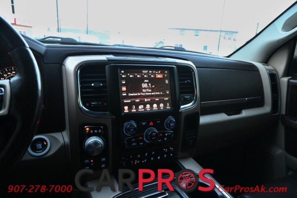 2016 Ram 1500 Laramie Longhorn - 4X4 - Crew Cab - 5.7L HEMI V8 - Auto Start - Heated and Cooled Leather Seats - Navigation - Backup Camera - Tow Pkg - Front and Rear Parking Sensors - Tonneau Cover - Ram Boxes Anchorage AK
