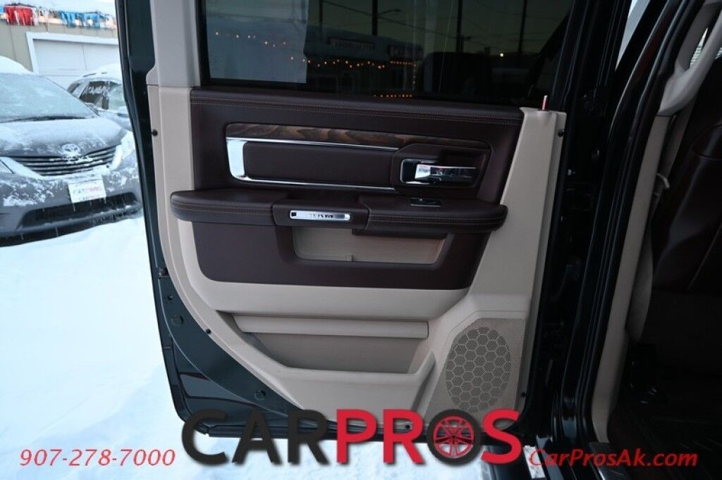 2016 Ram 1500 Laramie Longhorn - 4X4 - Crew Cab - 5.7L HEMI V8 - Auto Start - Heated and Cooled Leather Seats - Navigation - Backup Camera - Tow Pkg - Front and Rear Parking Sensors - Tonneau Cover - Ram Boxes Anchorage AK