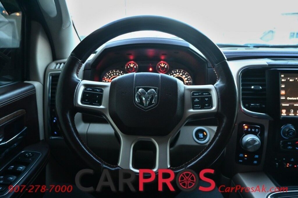 2016 Ram 1500 Laramie Longhorn - 4X4 - Crew Cab - 5.7L HEMI V8 - Auto Start - Heated and Cooled Leather Seats - Navigation - Backup Camera - Tow Pkg - Front and Rear Parking Sensors - Tonneau Cover - Ram Boxes Anchorage AK