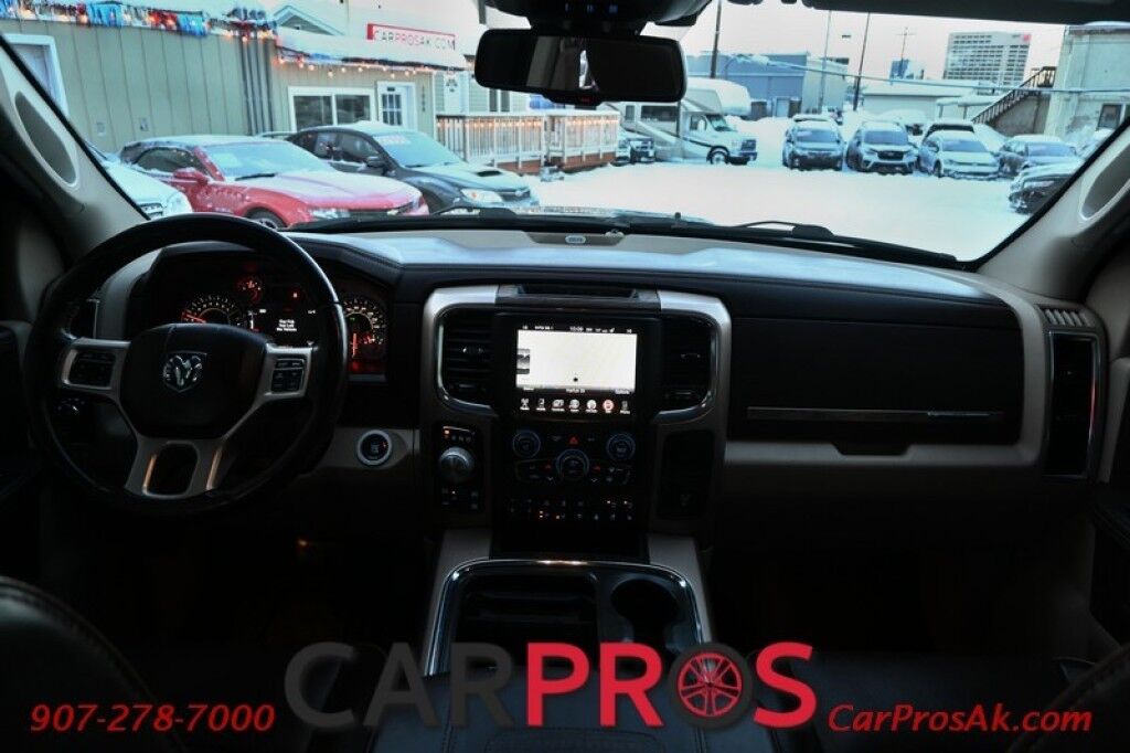 2016 Ram 1500 Laramie Longhorn - 4X4 - Crew Cab - 5.7L HEMI V8 - Auto Start - Heated and Cooled Leather Seats - Navigation - Backup Camera - Tow Pkg - Front and Rear Parking Sensors - Tonneau Cover - Ram Boxes Anchorage AK