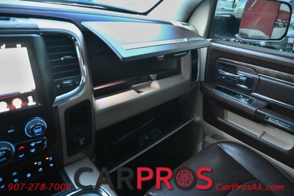 2016 Ram 1500 Laramie Longhorn - 4X4 - Crew Cab - 5.7L HEMI V8 - Auto Start - Heated and Cooled Leather Seats - Navigation - Backup Camera - Tow Pkg - Front and Rear Parking Sensors - Tonneau Cover - Ram Boxes Anchorage AK