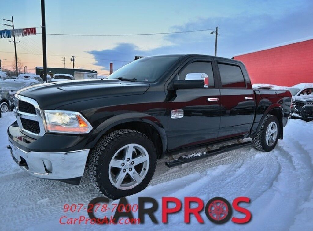2016 Ram 1500 Laramie Longhorn - 4X4 - Crew Cab - 5.7L HEMI V8 - Auto Start - Heated and Cooled Leather Seats - Navigation - Backup Camera - Tow Pkg - Front and Rear Parking Sensors - Tonneau Cover - Ram Boxes Anchorage AK