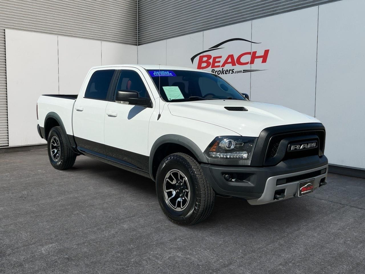 2016 Ram 1500 Rebel, HEATED SEATS, HEATED STEERING WHEEL, BACKUP CAMERA, POWER/HEATED MIRRORS, BED LINER, TOW PACKAGE, BLUETOOTH, CLEAN CARFAX, ONLY 1 OWNER, LOW MILES!