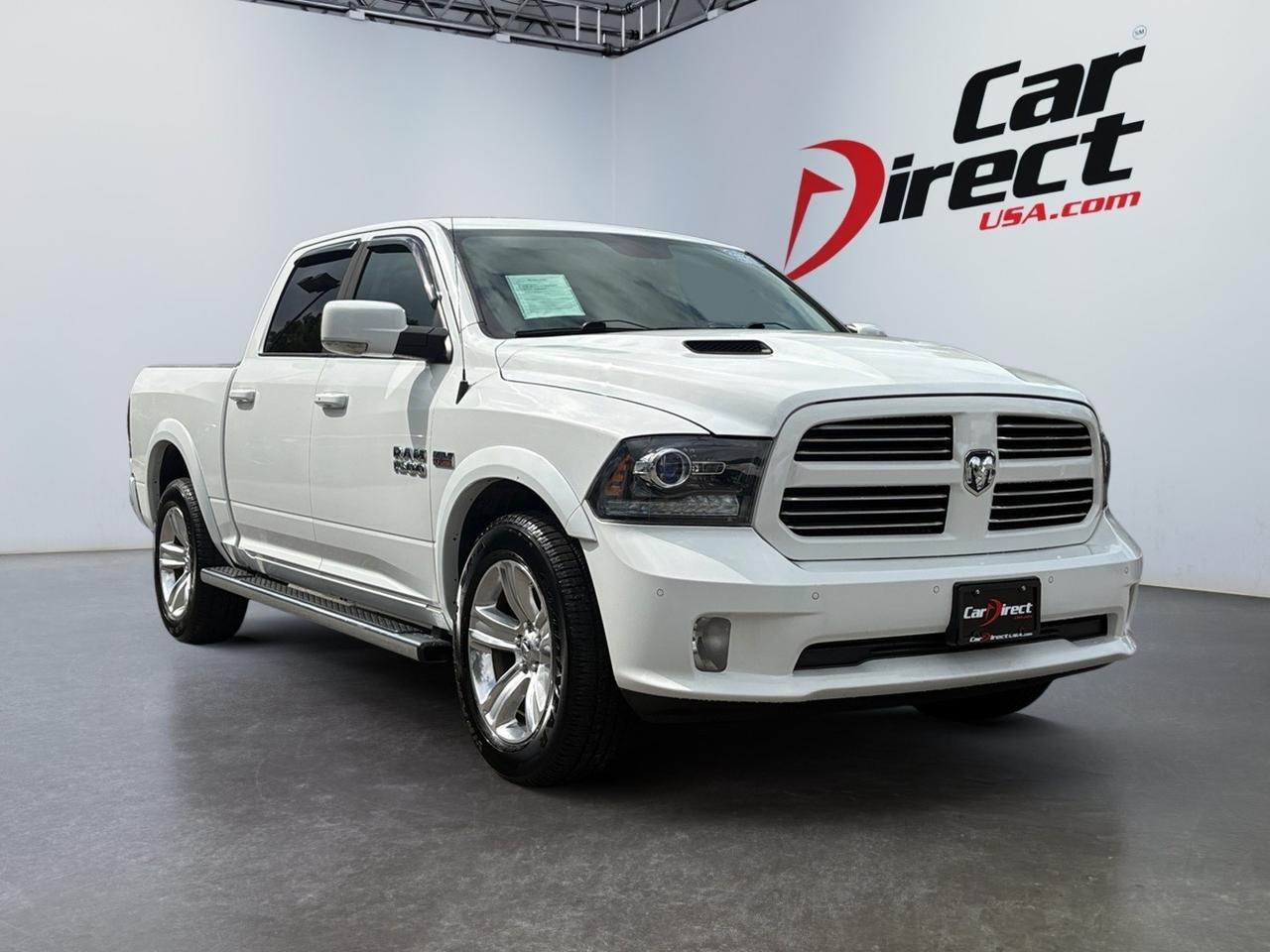2016 Ram 1500 Sport, BACKUP CAMERA, SUNROOF, BED LINER, TOW PACKAGE, RUNNING BOARDS, REAR POWER SLIDING WINDOW, HEATED SEATS, PARKING SENSORS, LOW MILES, PERFECT TRUCK FOR YOUR HARD WORK!