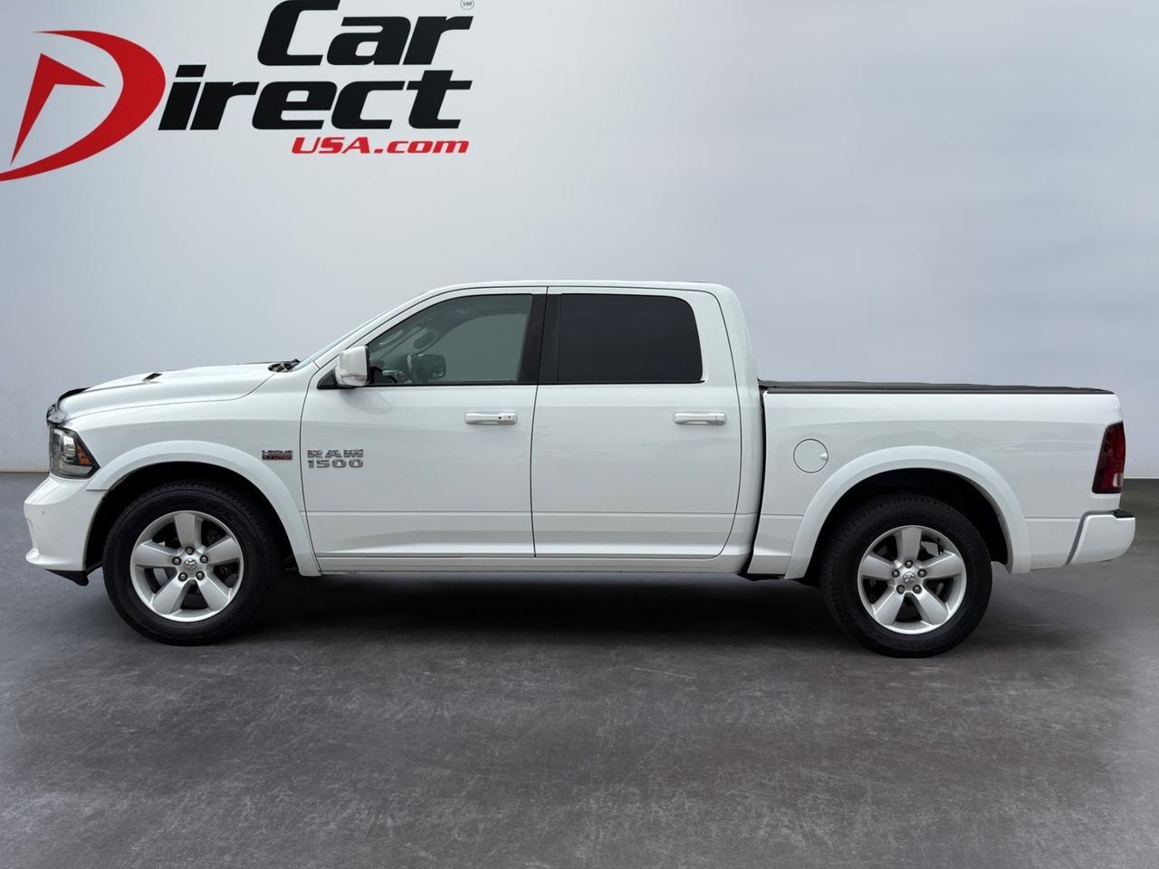2016 Ram 1500 Sport, TOW PACKAGE, BED LINER, SOFT TONNEAU COVER, HEATED & VENTILATED SEATS, BACKUP CAMERA WITH PARKING SENSORS, REMOTE START, NAVIGATION, REAR POWER SLIDING WINDOW, ONLY 88K MILES, CLEAN CARFAX, THIS RAM IS LIKE BRAND NEW!