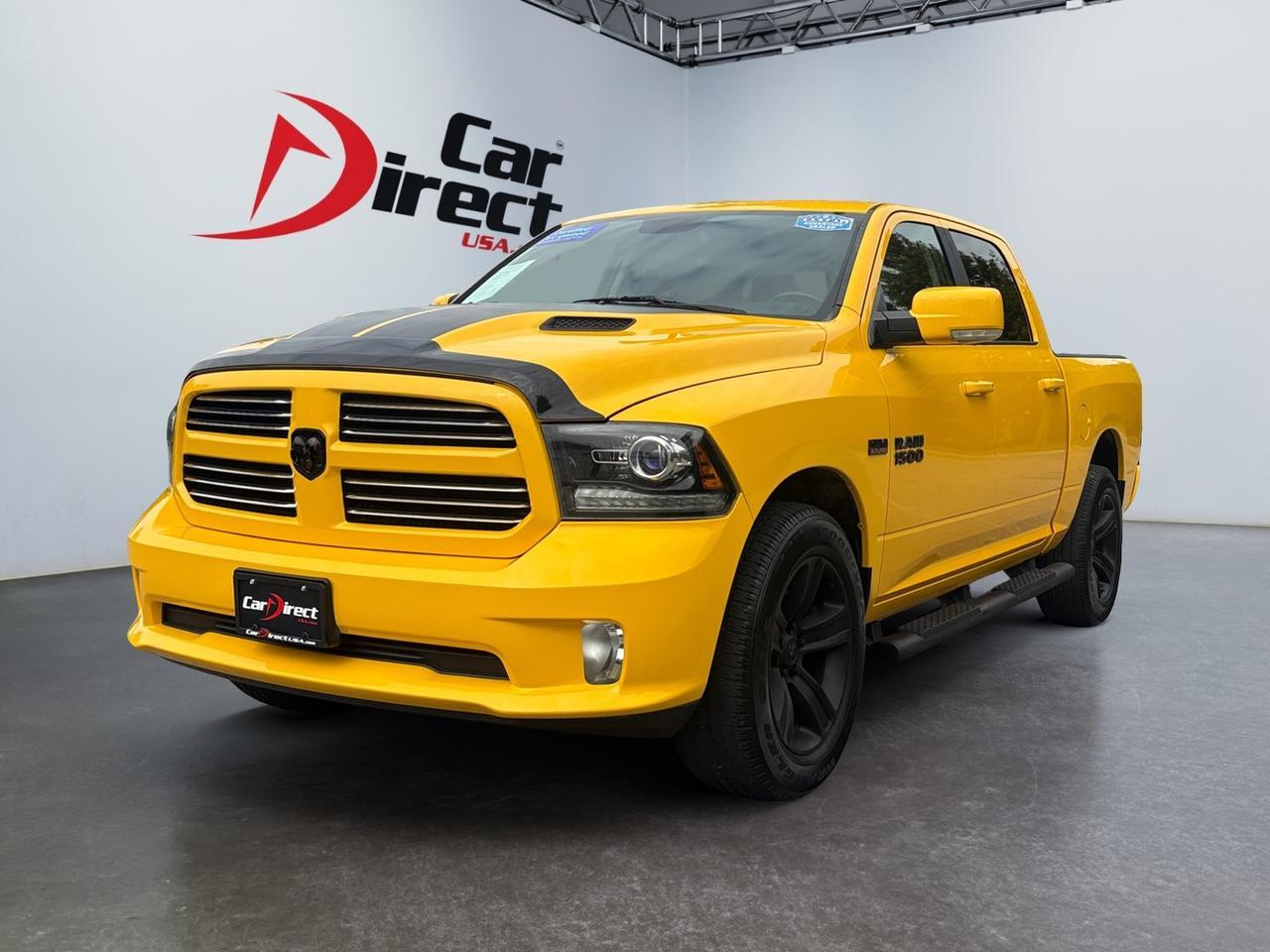 2016 Ram 1500 Sport, TRAILER BRAKE CONTROL, TOW PACKAGE, RUNNING BOARDS, REMOTE/KEYLESS START, HEATED STEERING WHEEL & SEATS, BACKUP CAMERA WITH PARKING SENSORS, WIFI AVAILABLE, REAR POWER SLIDING WINDOW, LOW MILES, UNIQUE STYLE, BETTER RIDE!