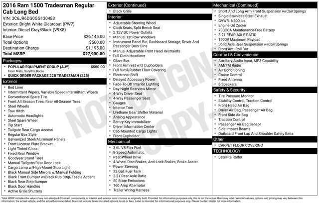 2016 Ram 1500 Tradesman Raleigh NC