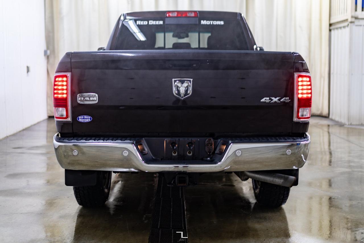 2016 Ram 2500 4x4 Crew Cab Longhorn HEMI Leather Nav BCam Red Deer AB