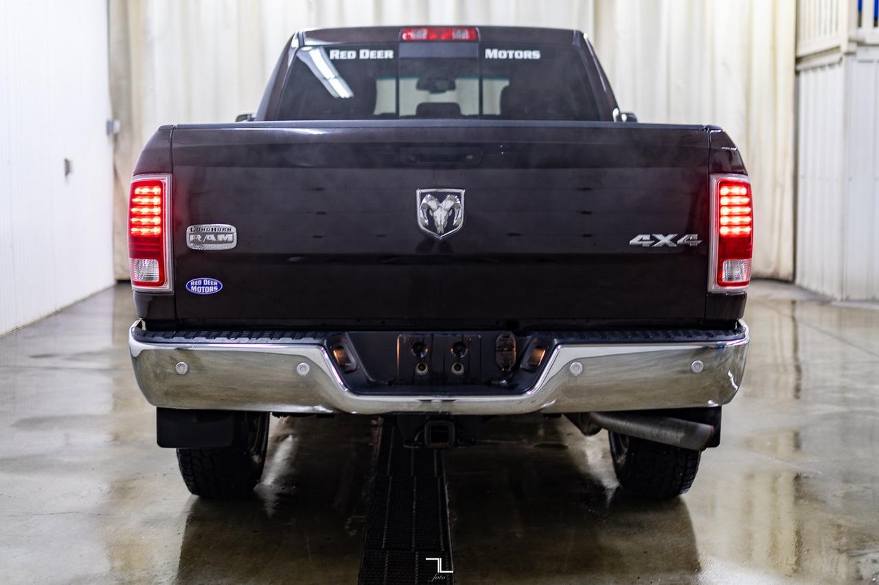 2016 Ram 2500 4x4 Crew Cab Longhorn HEMI Leather Nav BCam Red Deer AB