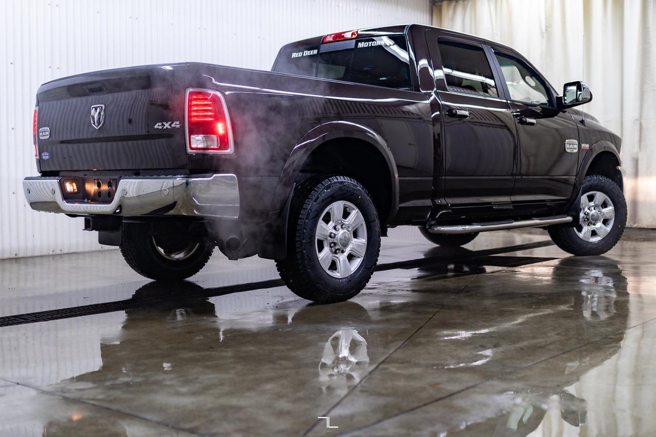 2016 Ram 2500 4x4 Crew Cab Longhorn HEMI Leather Nav BCam Red Deer AB