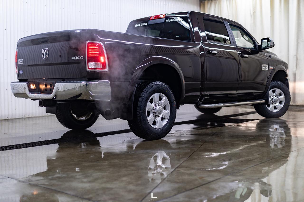 2016 Ram 2500 4x4 Crew Cab Longhorn HEMI Leather Nav BCam Red Deer AB