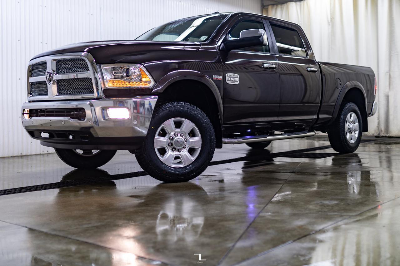 2016 Ram 2500 4x4 Crew Cab Longhorn HEMI Leather Nav BCam Red Deer AB