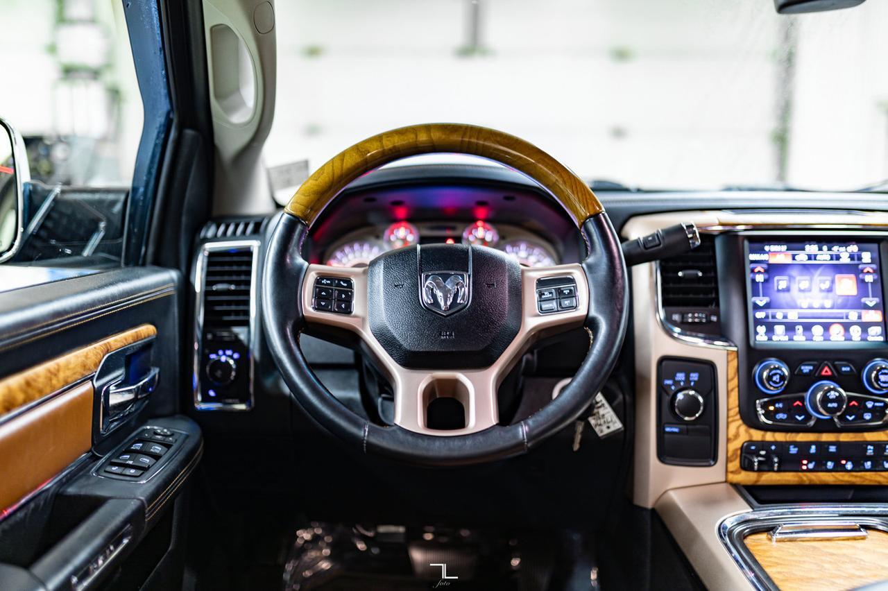 2016 Ram 2500 4x4 Crew Cab Longhorn HEMI Leather Nav BCam Red Deer AB