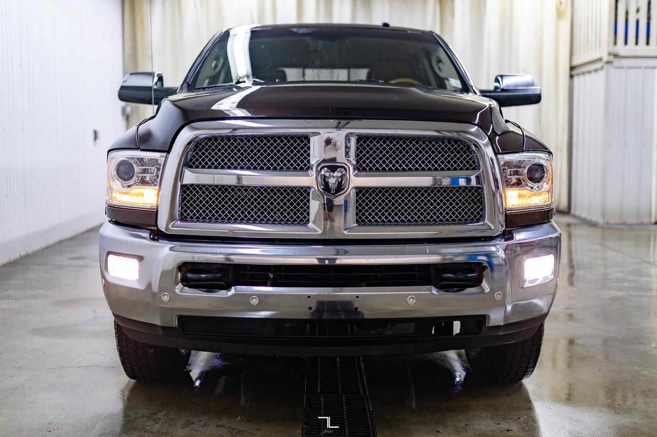 2016 Ram 2500 4x4 Crew Cab Longhorn HEMI Leather Nav BCam Red Deer AB