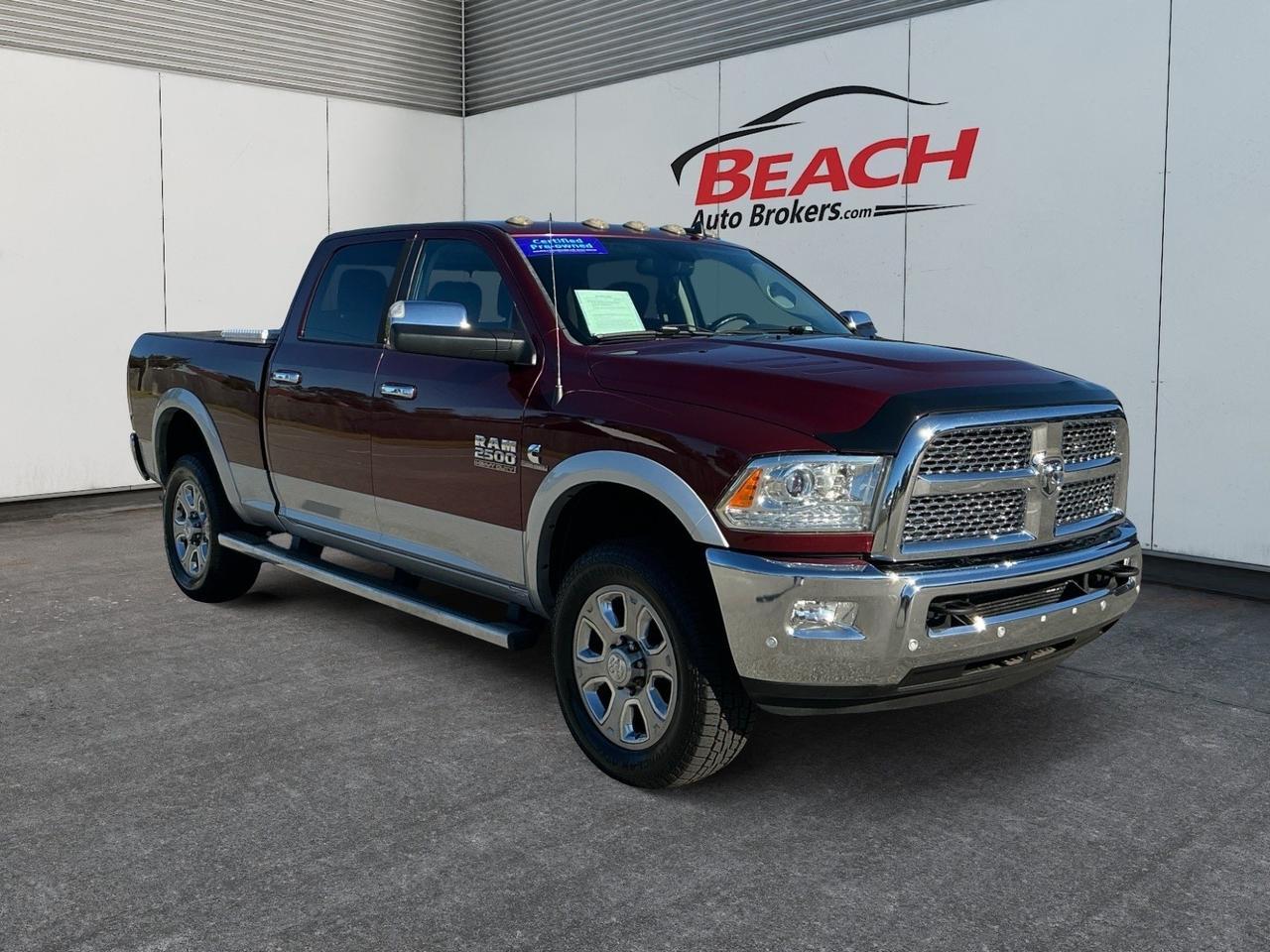 2016 Ram 2500 Laramie, HEATED/VENTILATED SEATS, TOW PACKAGE, BED LINER, RUNNING BOARDS, POWER FOLDING MIRRORS, BACKUP CAMERA, UNIVERSAL GARAGE DOOR OPENER, HEATED REAR SEATS, POWER SLIDING REAR WINDOW, CLEAN CARFAX, THE TRUCK THAT CAN HAUL IT ALL! Norfolk VA