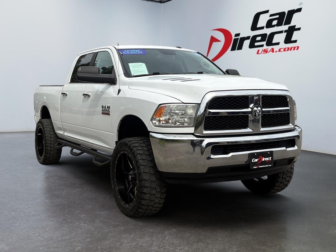 2016 Ram 2500 SLT, TOW PACKAGE, BLACK TUBULAR SIDE STEPS, CUSTOM FUEL WHEELS, BLUETOOTH, LIFTED, KEYLESS ENTRY, REAR POWER SLIDING WINDOW, LOW MILEAGE, CLEAN CARFAX, THIS TRUCK IS READY TO WORK THE ROAD!