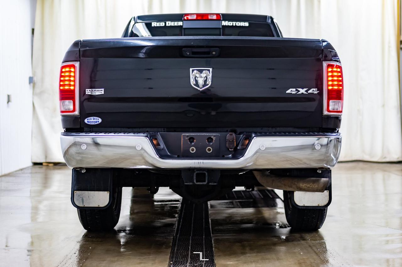 2016 Ram 3500 4x4 Crew Cab Laramie Diesel AISIN Leather Roof Nav Red Deer AB