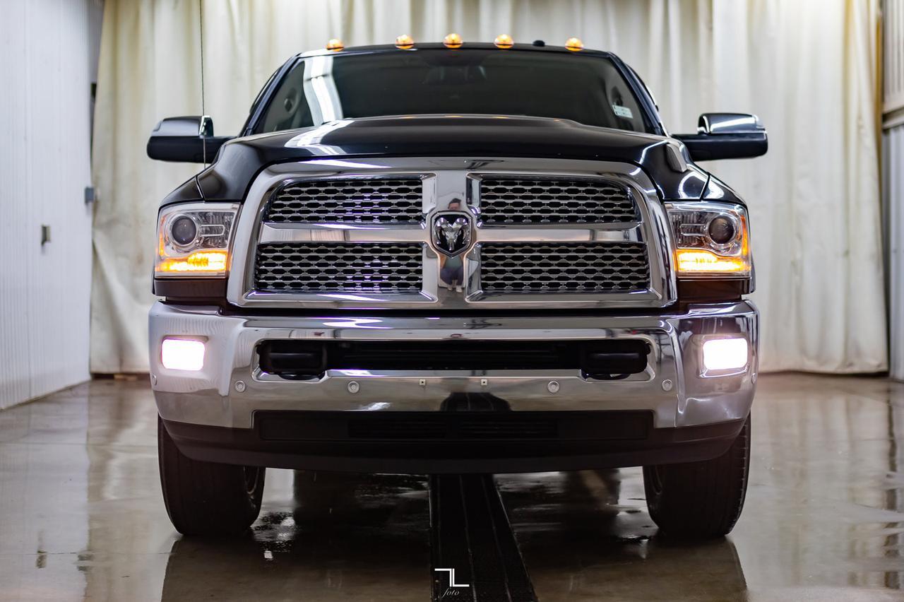 2016 Ram 3500 4x4 Crew Cab Laramie Diesel AISIN Leather Roof Nav Red Deer AB