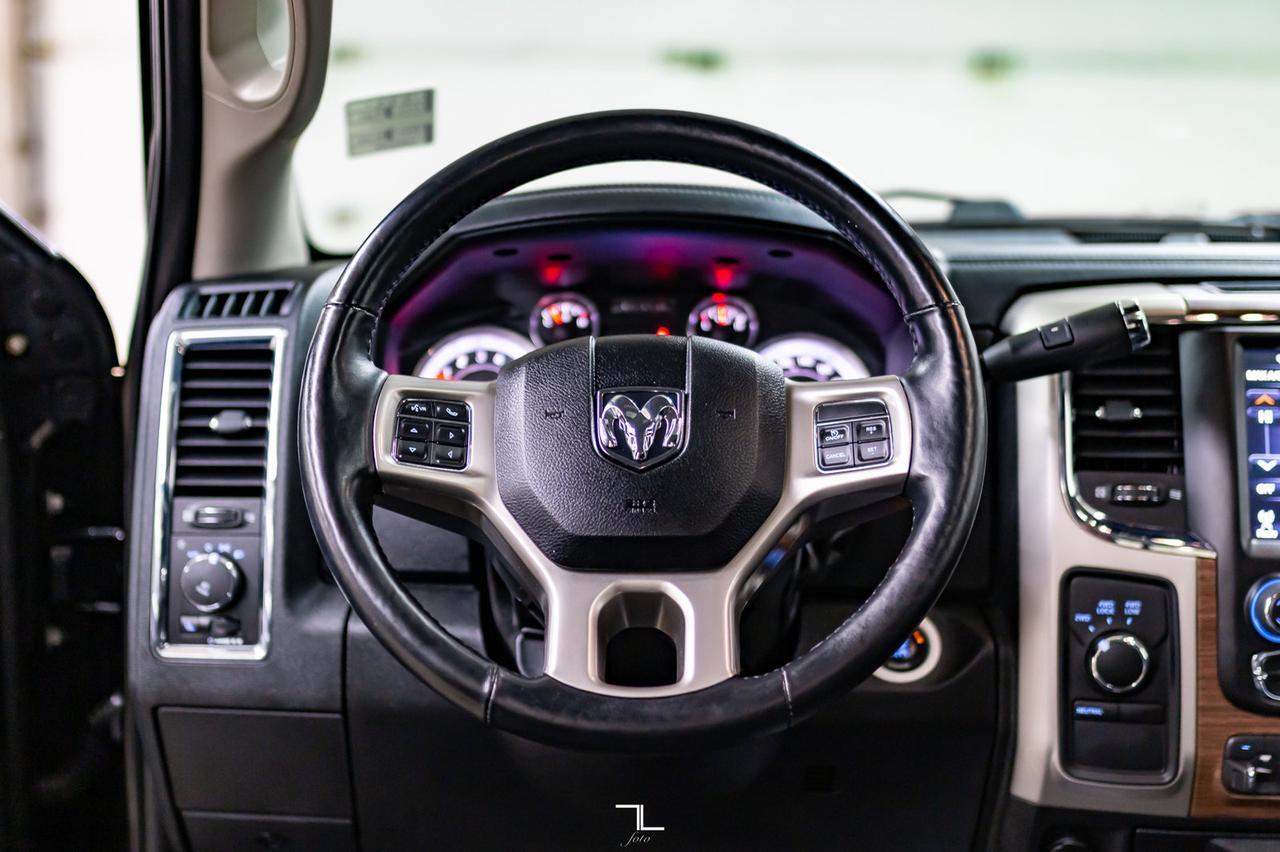 2016 Ram 3500 4x4 Crew Cab Laramie Diesel AISIN Leather Roof Nav Red Deer AB