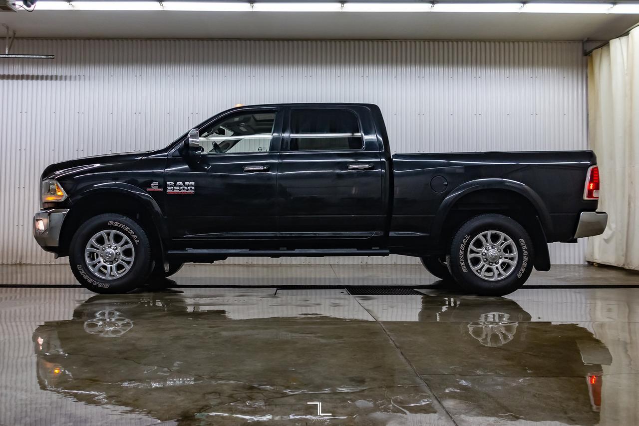 2016 Ram 3500 4x4 Crew Cab Laramie Diesel AISIN Leather Roof Nav Red Deer AB