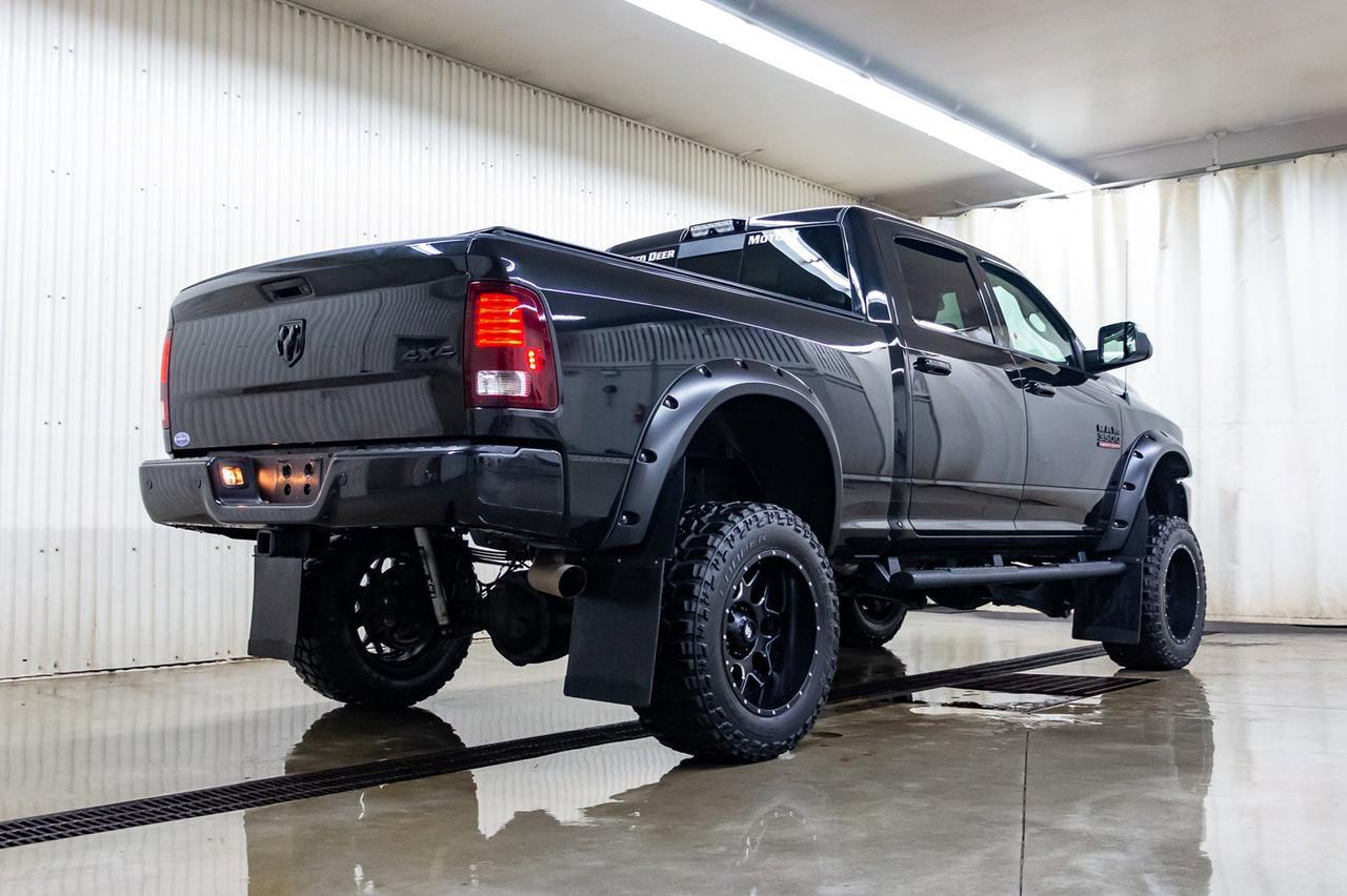 2016 Ram 3500 4x4 Crew Cab Laramie Manual Diesel Lift Red Deer AB