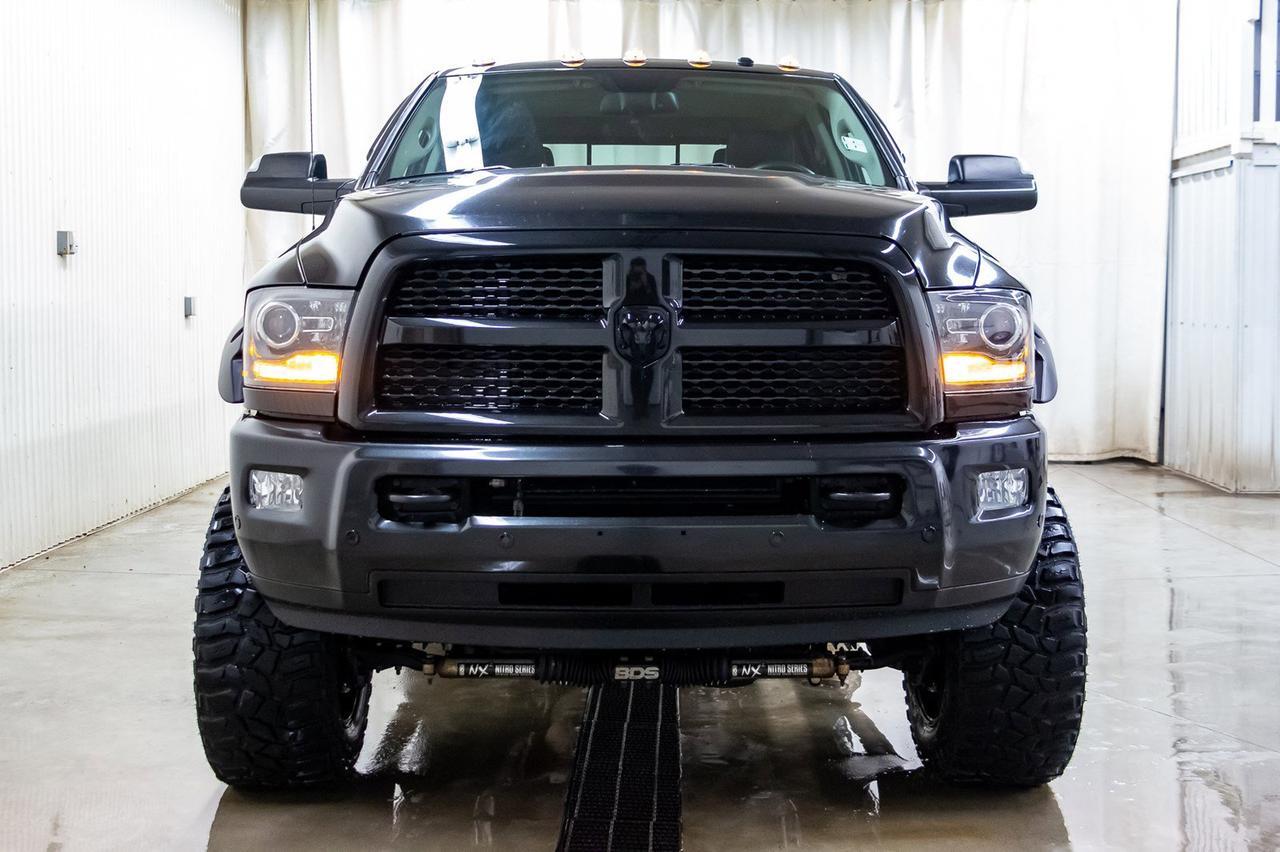 2016 Ram 3500 4x4 Crew Cab Laramie Manual Diesel Lift Red Deer AB