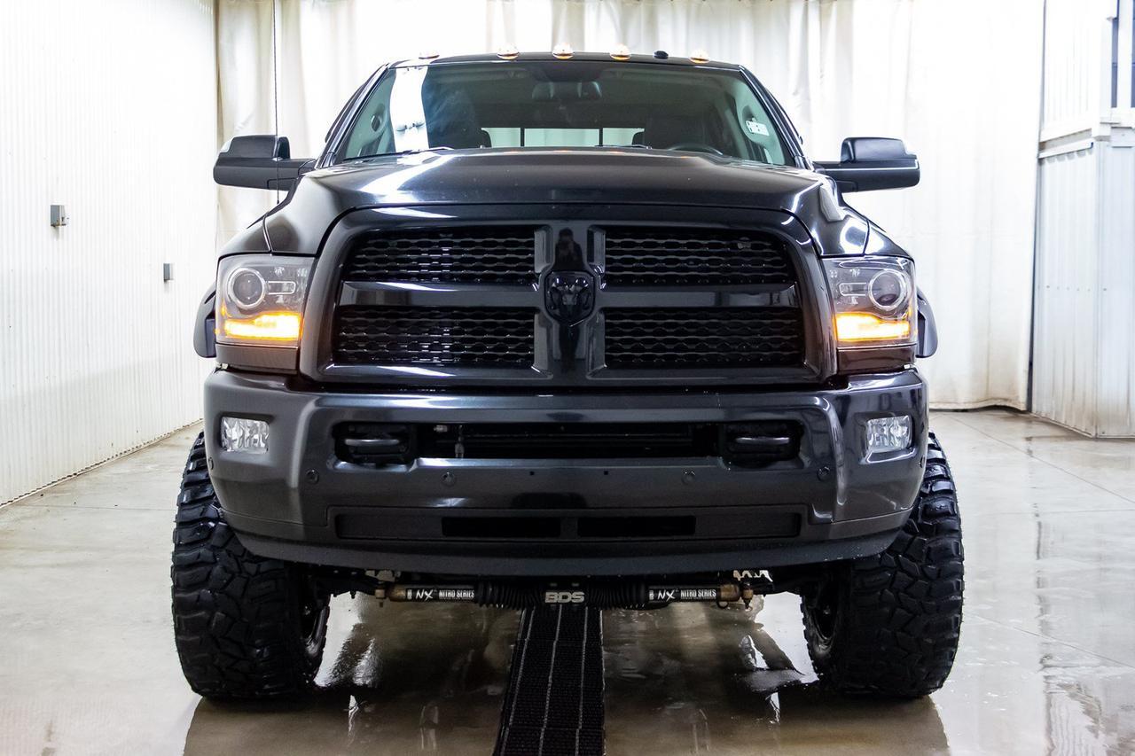 2016 Ram 3500 4x4 Crew Cab Laramie Manual Diesel Lift Red Deer AB