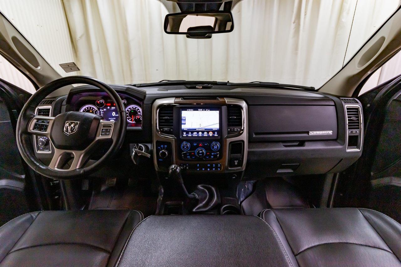 2016 Ram 3500 4x4 Crew Cab Laramie Manual Diesel Lift Red Deer AB