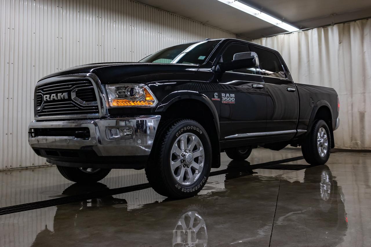 2016 Ram 3500 4x4 Crew Cab Limited Diesel Leather Roof Nav Red Deer AB