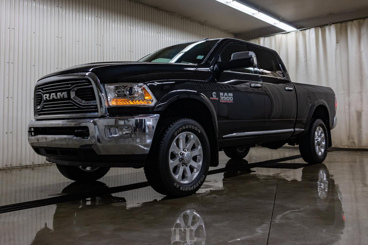 2016 Ram 3500 4x4 Crew Cab Limited Diesel Leather Roof Nav Red Deer AB