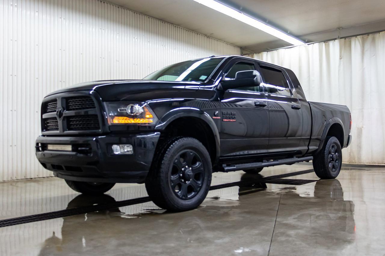 2016 Ram 3500 4x4 Mega Cab Laramie Diesel Leather Roof Nav DVD Red Deer AB