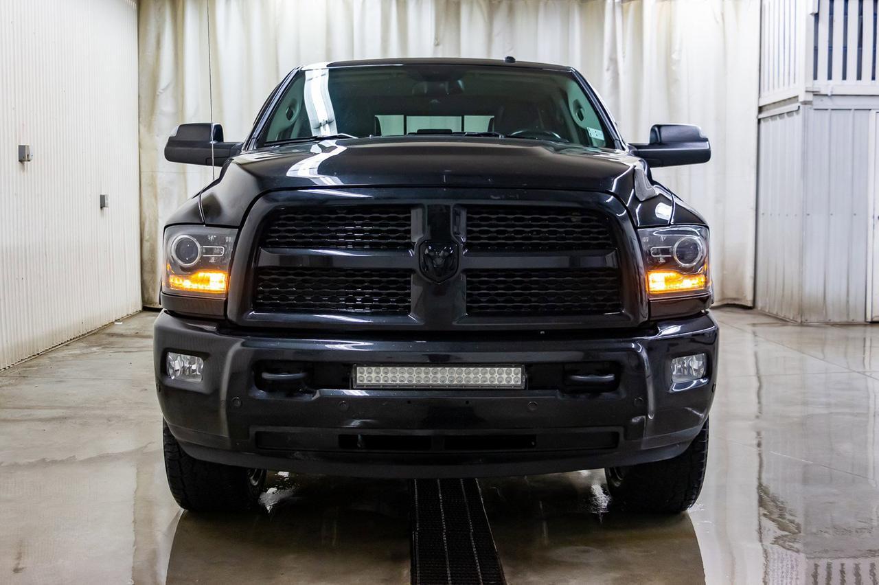 2016 Ram 3500 4x4 Mega Cab Laramie Diesel Leather Roof Nav DVD Red Deer AB