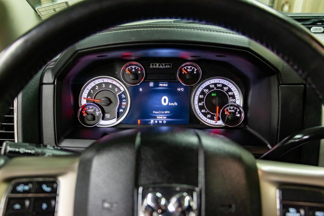 2016 Ram 3500 4x4 Mega Cab Laramie Diesel Leather Roof Nav DVD Red Deer AB