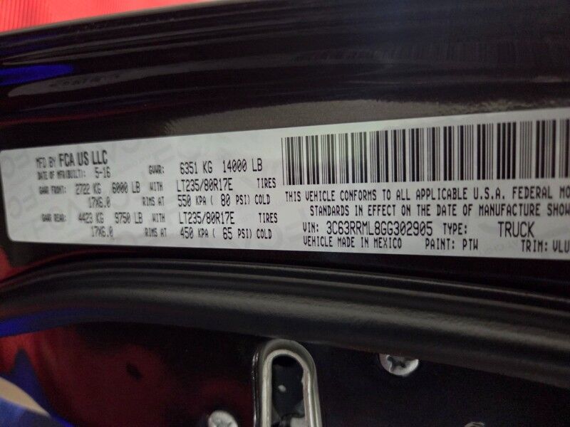 2016 Ram 3500 L:aramie 6.7L Diesel AISIN Transmission GPS Camera Michelin FREE WARRANTYTires Arlington TX