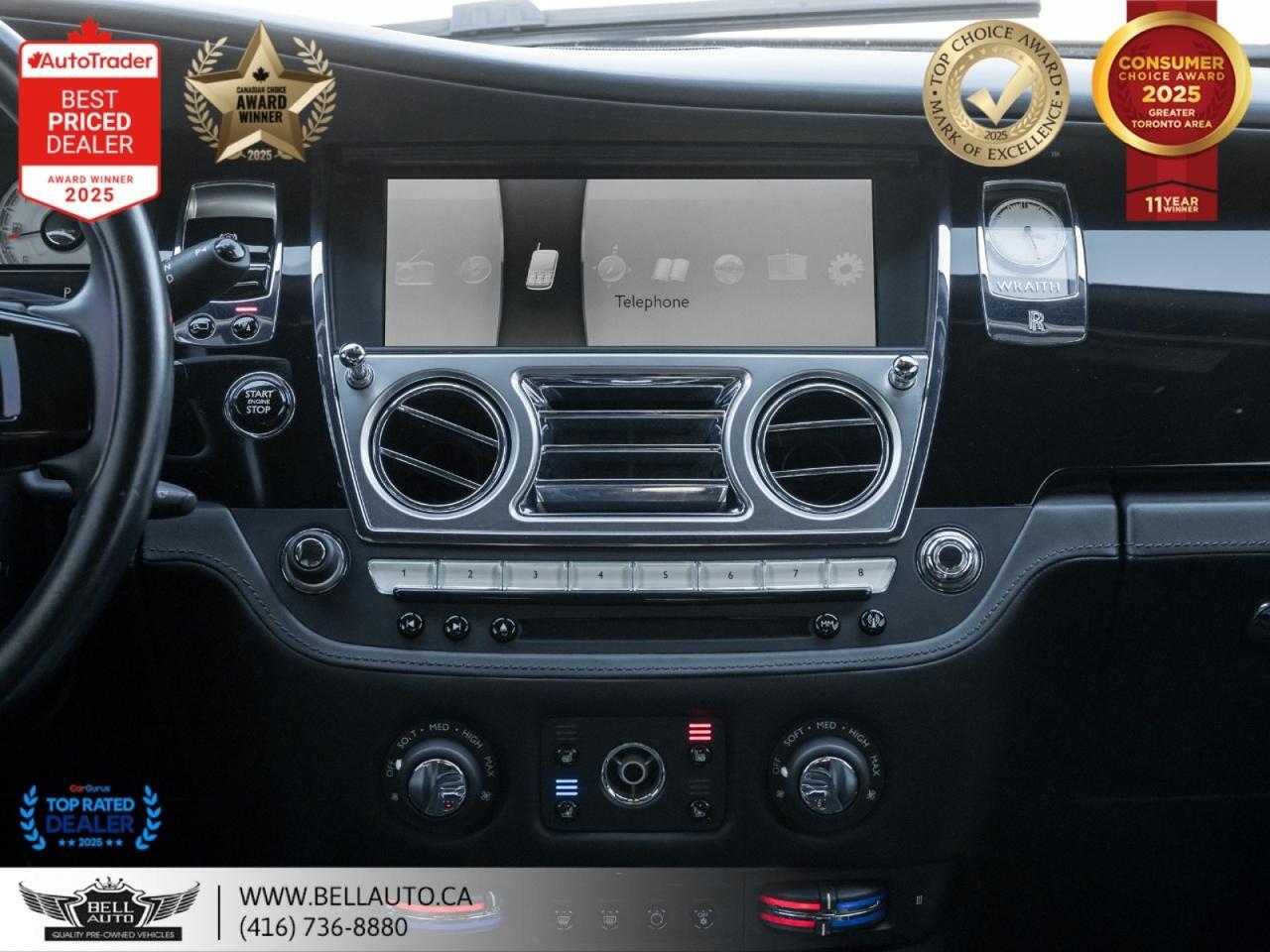 2016 Rolls-Royce Wraith LOADED | BLK ON BLK | CLEANCARFAX | NOACCIDENT Toronto ON