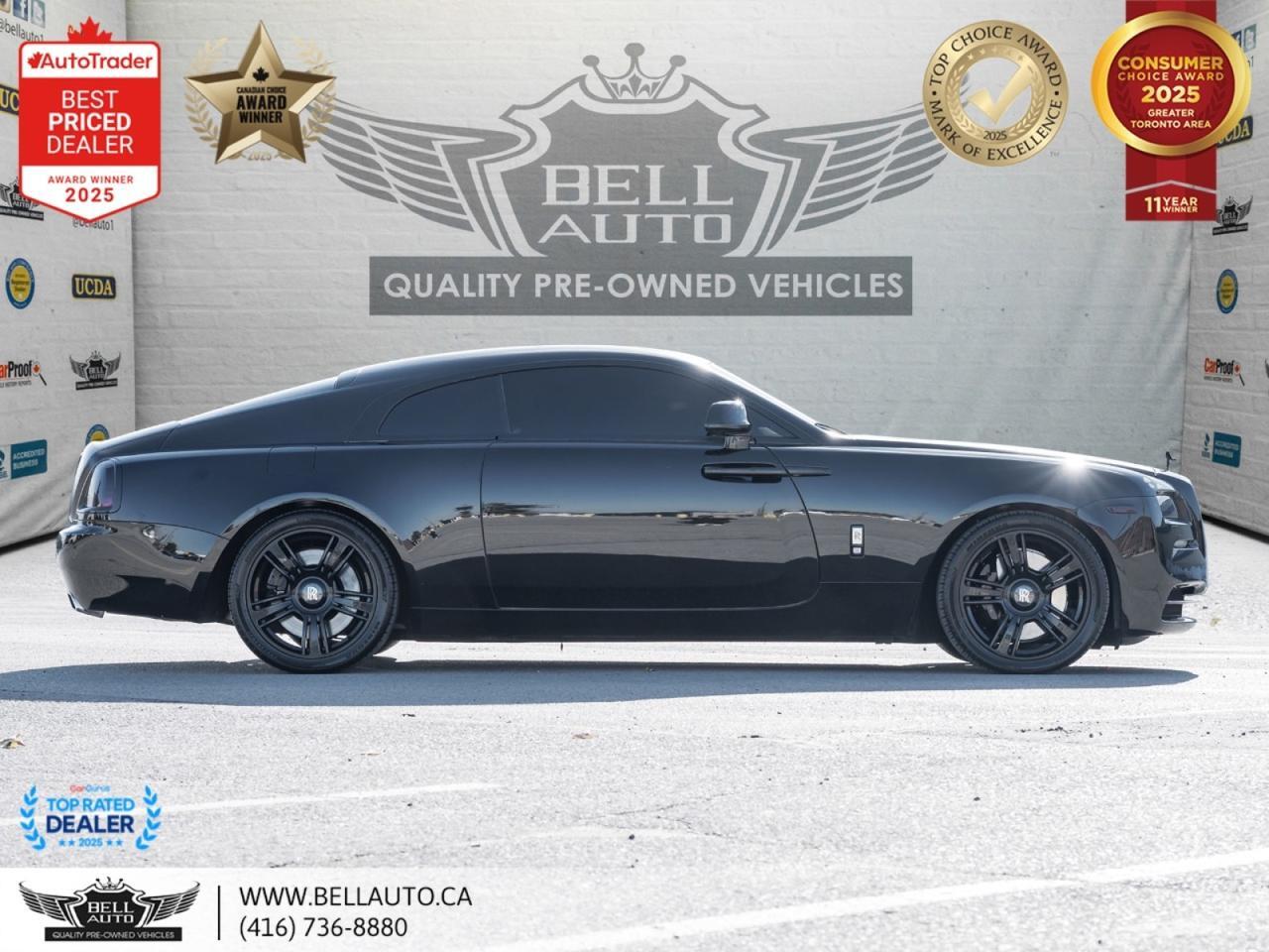 2016 Rolls-Royce Wraith LOADED BLK ON BLK CLEANCARFAX NOACCIDENT Toronto ON