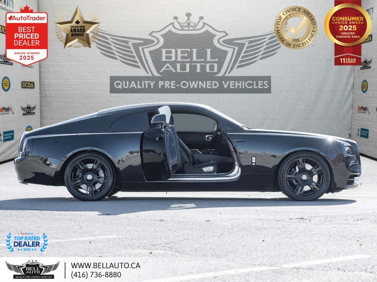 2016 Rolls-Royce Wraith LOADED BLK ON BLK CLEANCARFAX NOACCIDENT Toronto ON