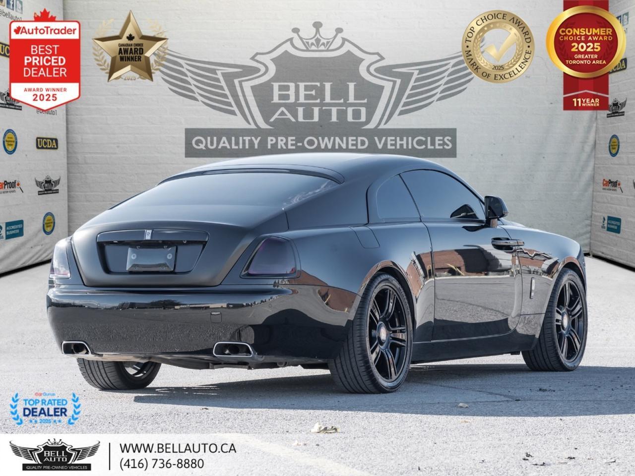 2016 Rolls-Royce Wraith LOADED BLK ON BLK CLEANCARFAX NOACCIDENT Toronto ON