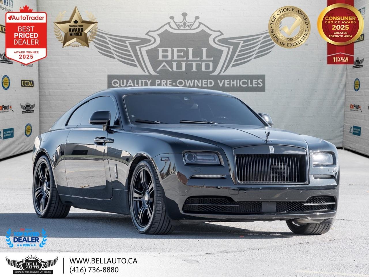 2016 Rolls-Royce Wraith LOADED BLK ON BLK CLEANCARFAX NOACCIDENT