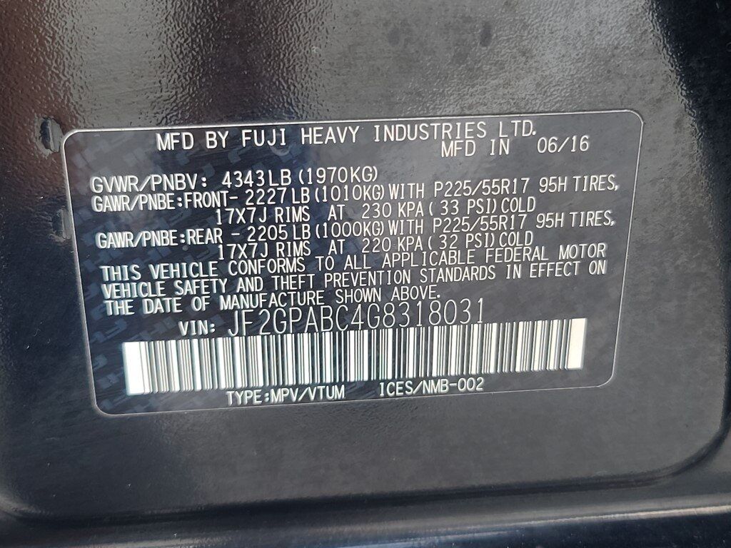 2016 Subaru Crosstrek 2.0i Premium Springfield VA