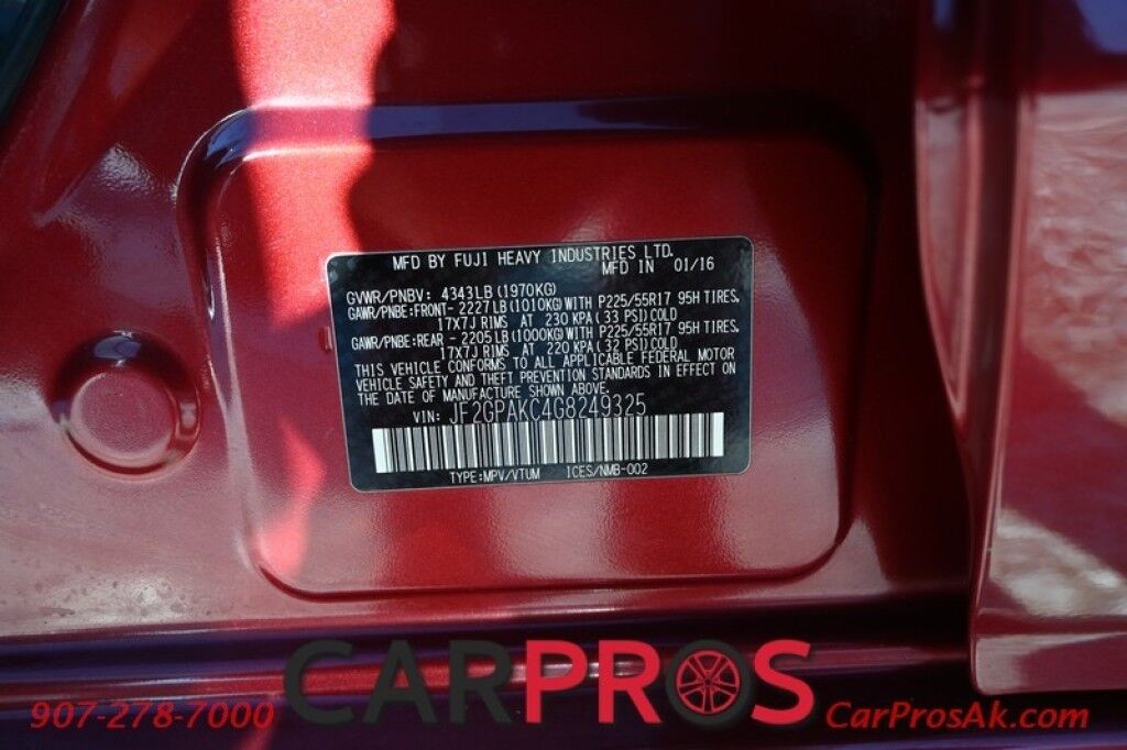 2016 Subaru Crosstrek Limited - AWD - Heated Leather Seats - Keyless Entry - Bluetooth - Backup Camera - Blind Sport Alert - Heated Side Mirrors - Roof Rack - Tow Package - Low Miles - 1 Owner Anchorage AK