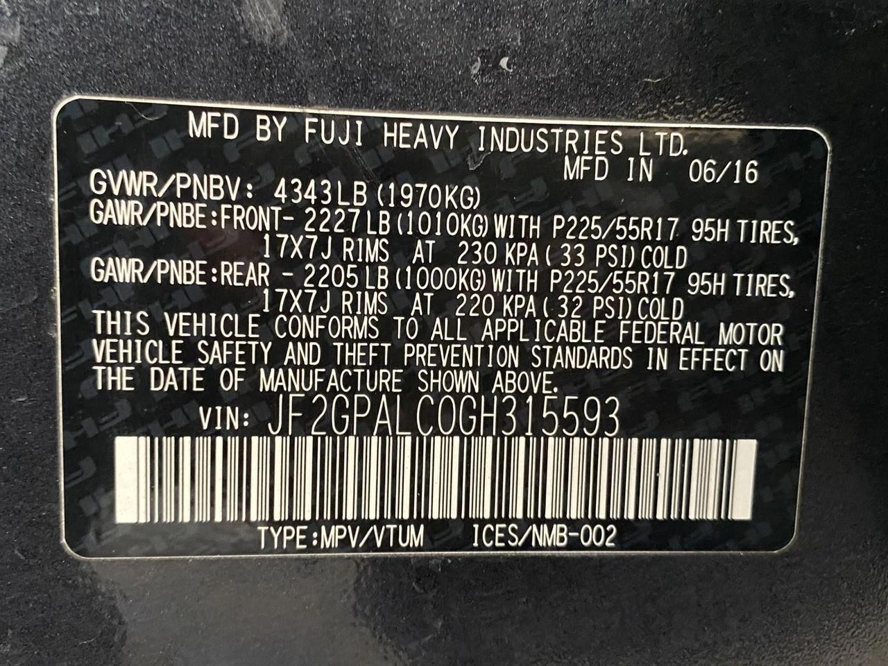 2016 Subaru Crosstrek Limited Richmond Hill NY