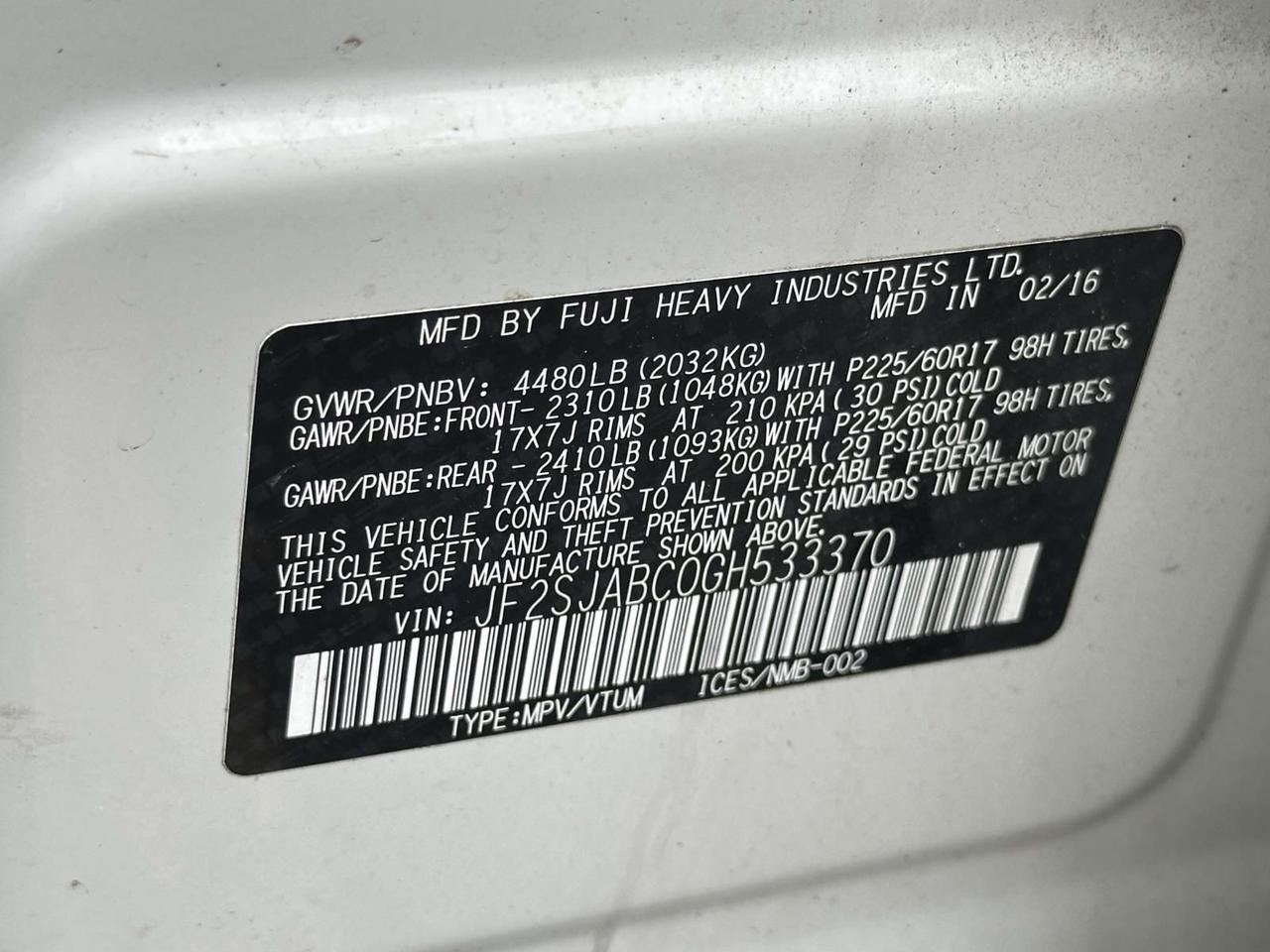 2016 Subaru Forester 2.5i Alexandria VA