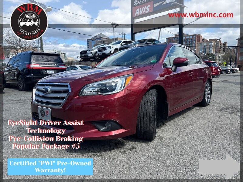 2016 Subaru Legacy 2.5i Limited AWD w/ Moonroof Package & Keyless Access & Navi & Eyesight