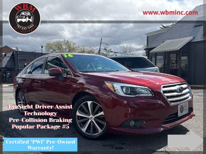 2016 Subaru Legacy 2.5i Limited AWD with Moonroof Package and Keyless Access and Navi and EyeSight