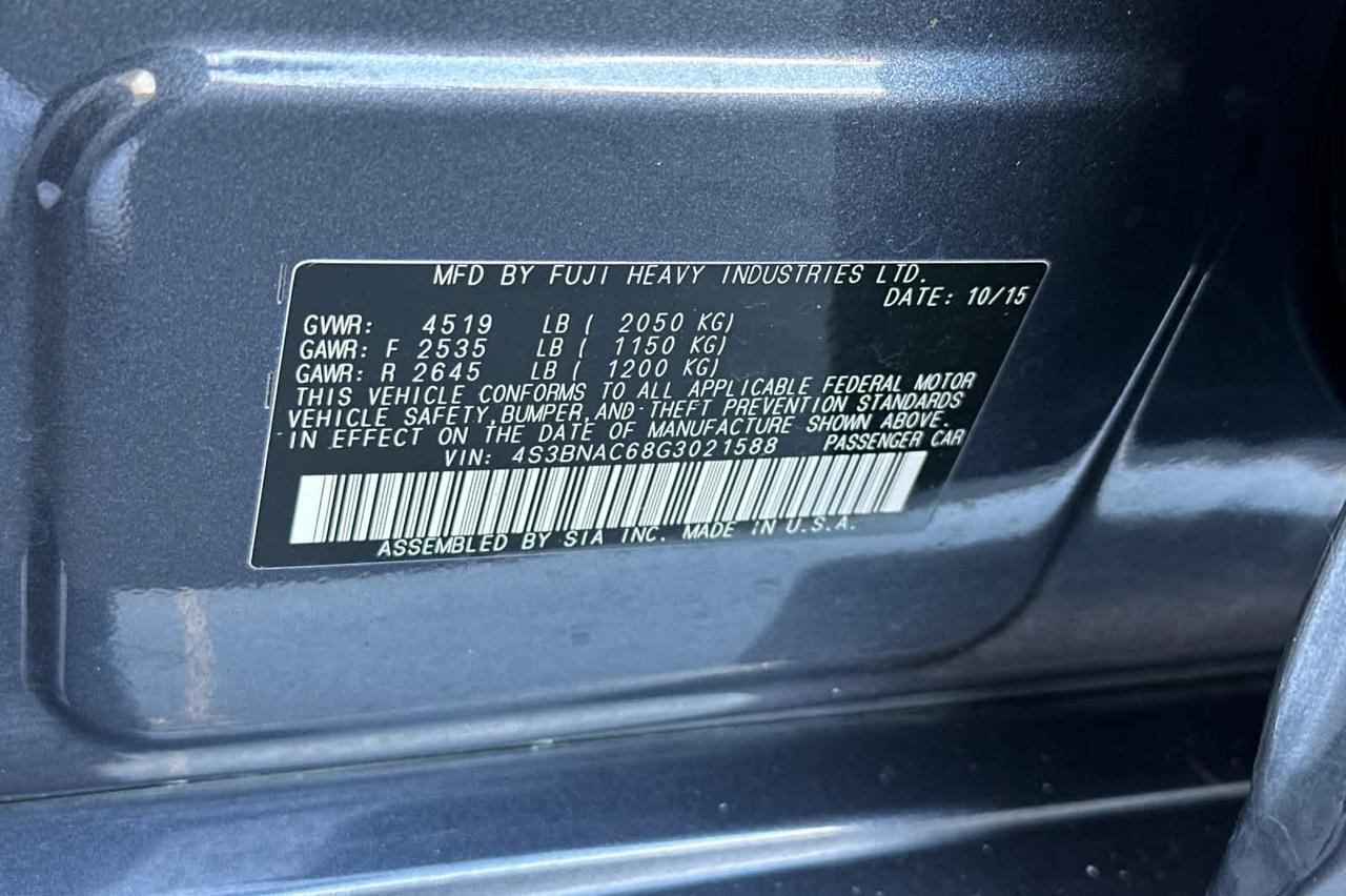 2016 Subaru Legacy 2.5i Premium Roseville CA
